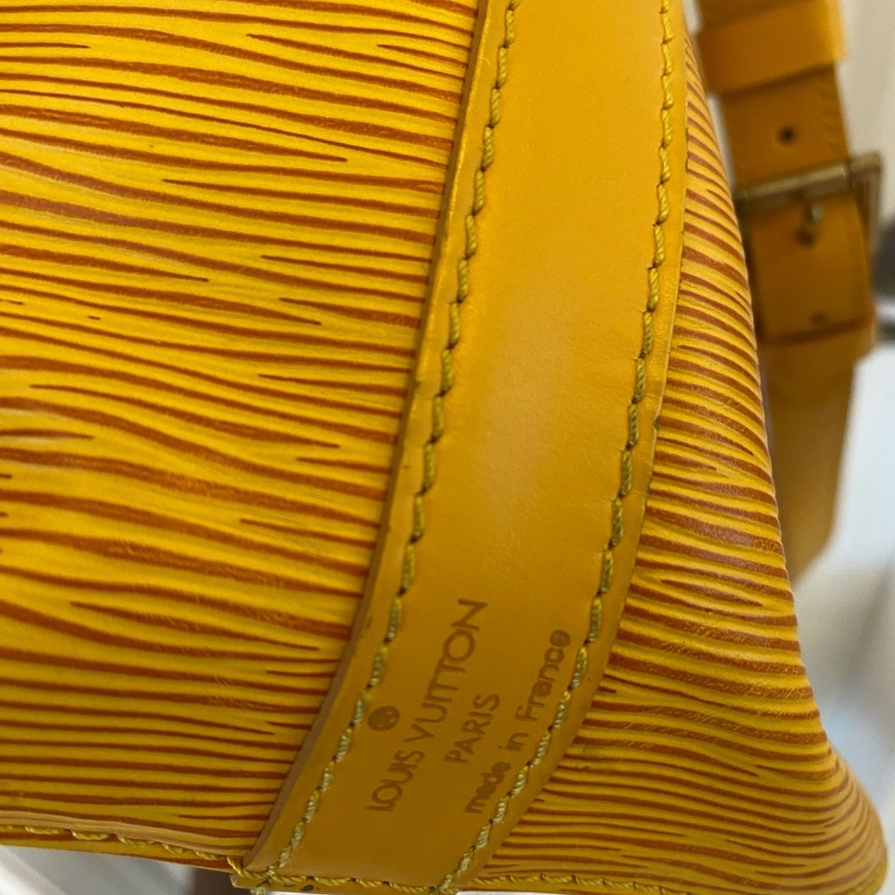 Louis Vuitton Yellow/Purple Epi Leather Noé Shoulder Bag - Picture 8 of 15